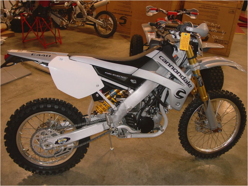 Besides the motocross bike, Cannondale produced the E440 enduro bike and a couple of ATVs. None did anything to save the experiment.